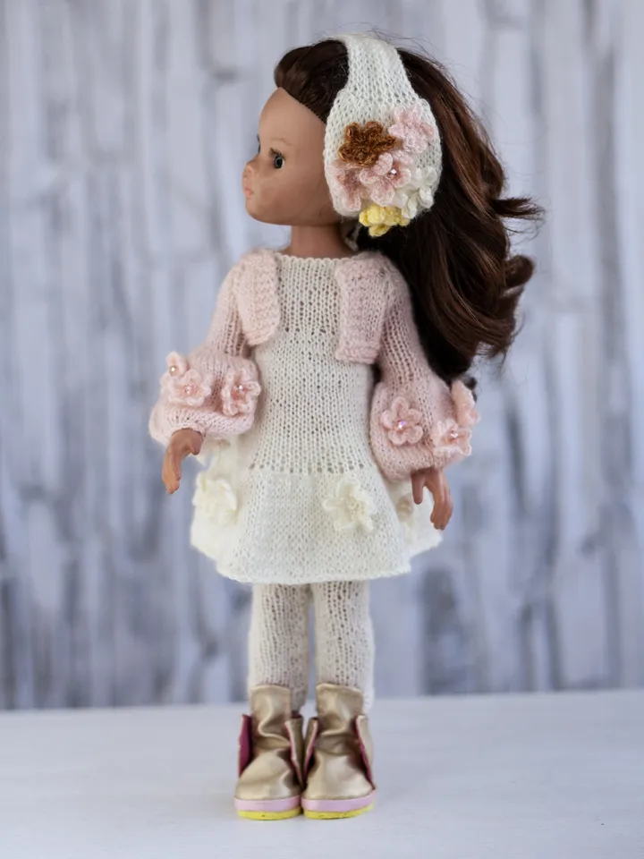Knitted clothes for a doll, Paola Reina doll, Little Darling Dianna Effner doll 13 inch