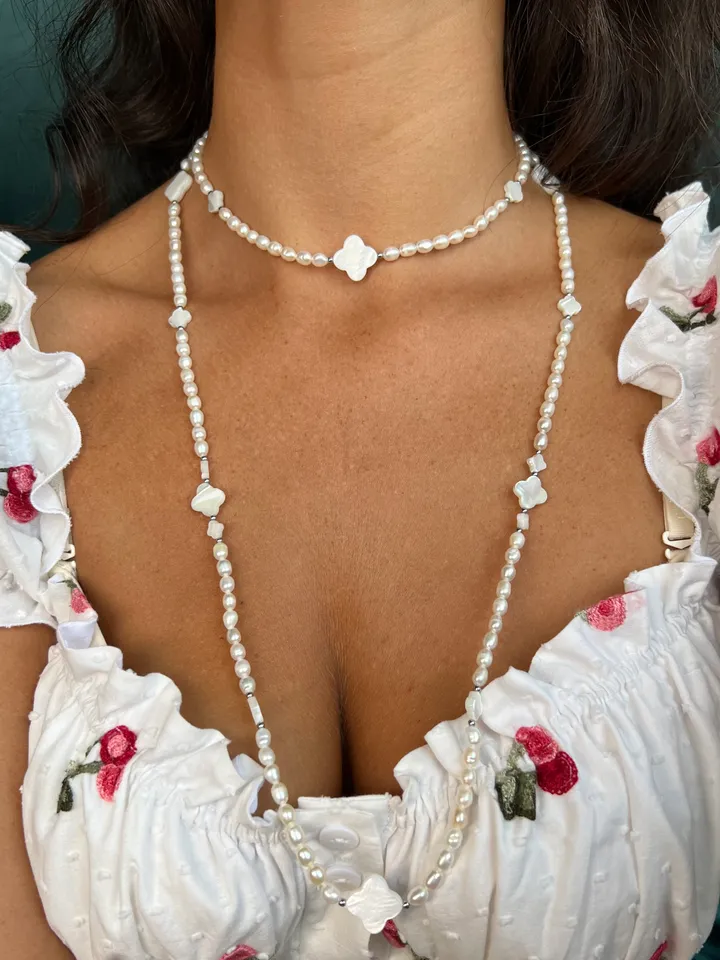Natural Pearl Necklace EDEN CLOVER