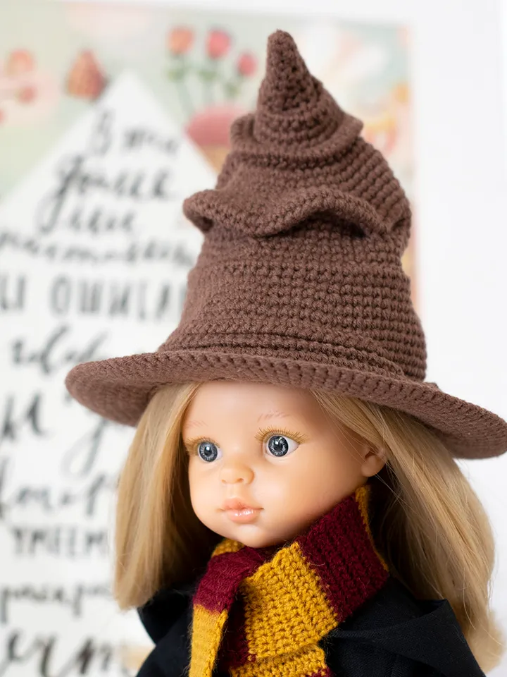 Doll clothes Harry Potter Gryffindor costume for 13 inch dolls Paola Reina, Siblies Ruby Red for Halloween or Christmas