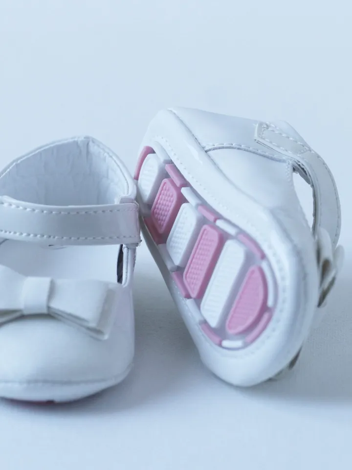 Baby Girl Baptism Shoes, Christening footwear Flower girl shoes cute white summer outfit