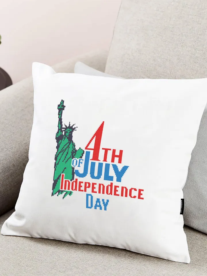 Independence Day July 4 cross stitch pattern PDF download Patriotic cross stitch chart, USA embroidery, Statue of Liberty cross stitch #T16