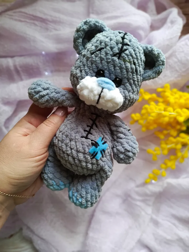 Plush Teddy Bear Amigurumi Crochet Toy Pattern Pdf, Stuffed Plush Easy Cute Teddy Bear Amigurumi crochet pattern