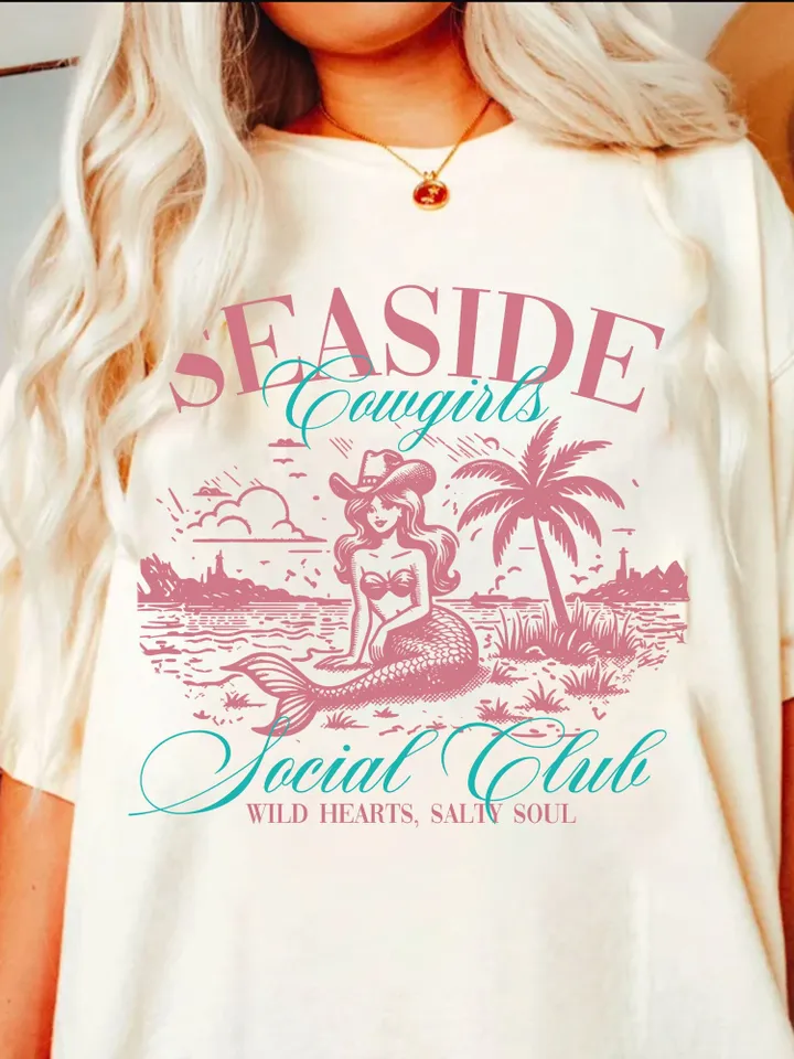 Cowgirl png Cowgirl Summer png Retro Summer png, Beach png Western Retro png western summer png Summer Trendy hoodie sublimation Surfer