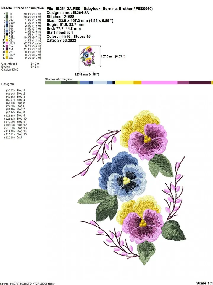 Pansies 3D flowers set machine embroidery designs digital embroidery pattern home and clothing décor embroidery motif 3D embroidery design
