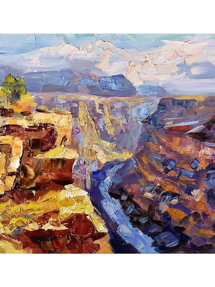 Grand Canyon Painting Arizona Original Art Colorado River America Artwork