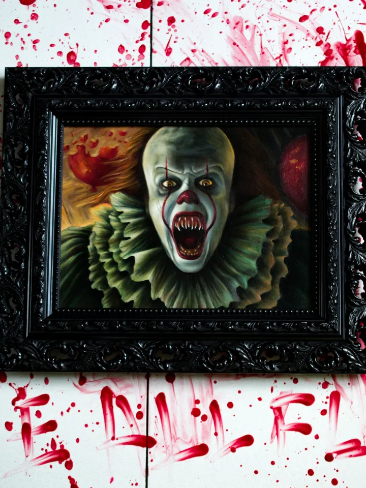 Oil painting Pennywise the dancing