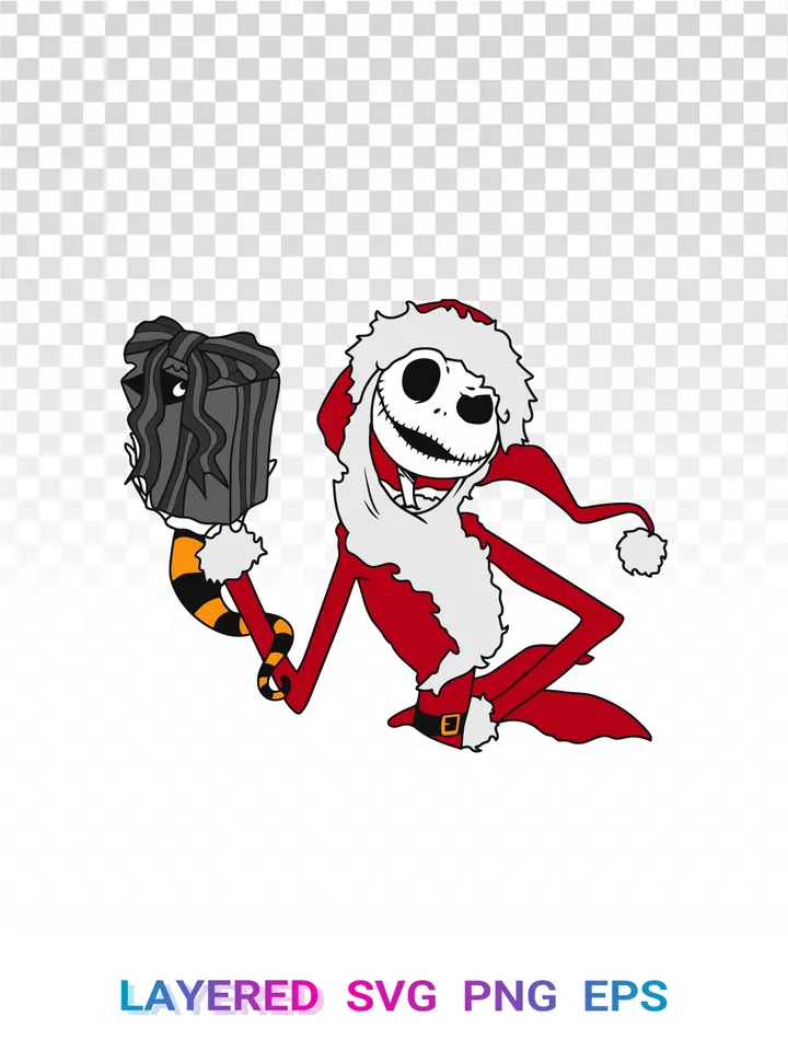 Jack Skellington SVG Christmas, Nightmare Before Christmas PNG