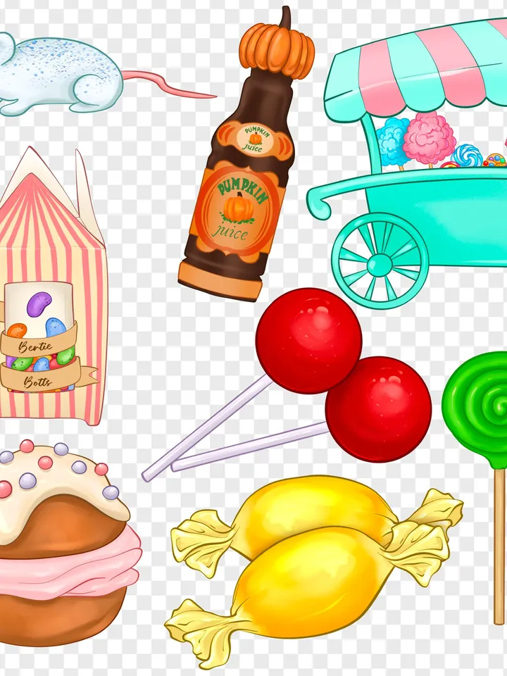 Magic candy PNG, wizarding school clipart, magic clipart, magic school clipart, magic clip art, magic stickers, wizard stickers