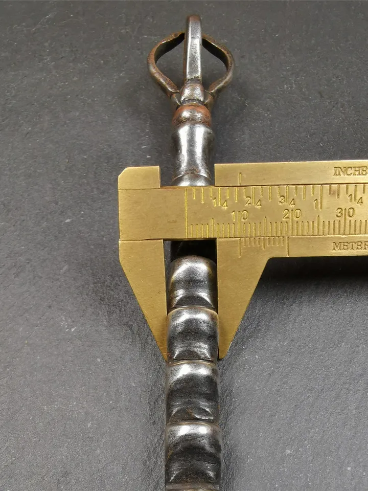 Gandhanra Antique Tibetan Amulet Ritual,Tibetan Ladder of Heaven, Made of Cold Iron, 5.3" Length