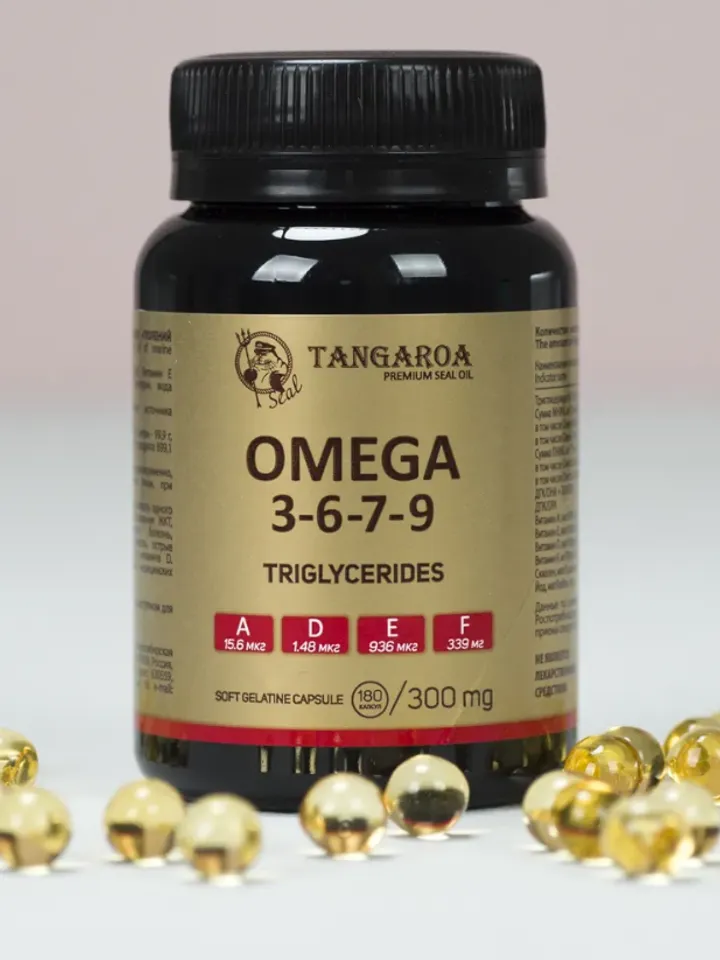 Seal Fat PREMIUM Omega 3-6-7-9, capsules 180 pcs.