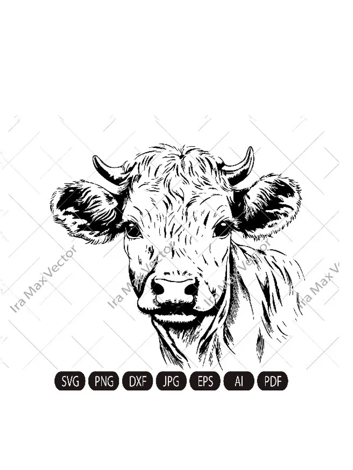 Cute calf svg, calf png, cow little svg, calf vector, calf cricut file, calf silhouette, calf print file, cow clipart, cow svg, cow baby svg