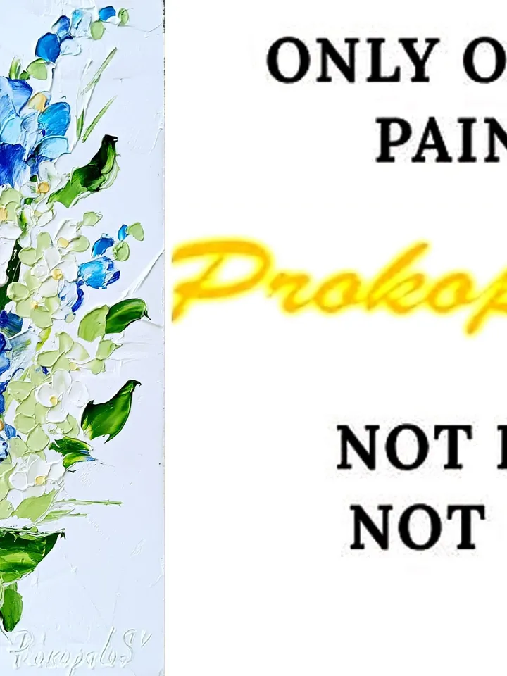 Bell Painting Lilac Original Art Impasto Oil Painting flower 10x8 painting Floral Painting by ArtProkopaloSv