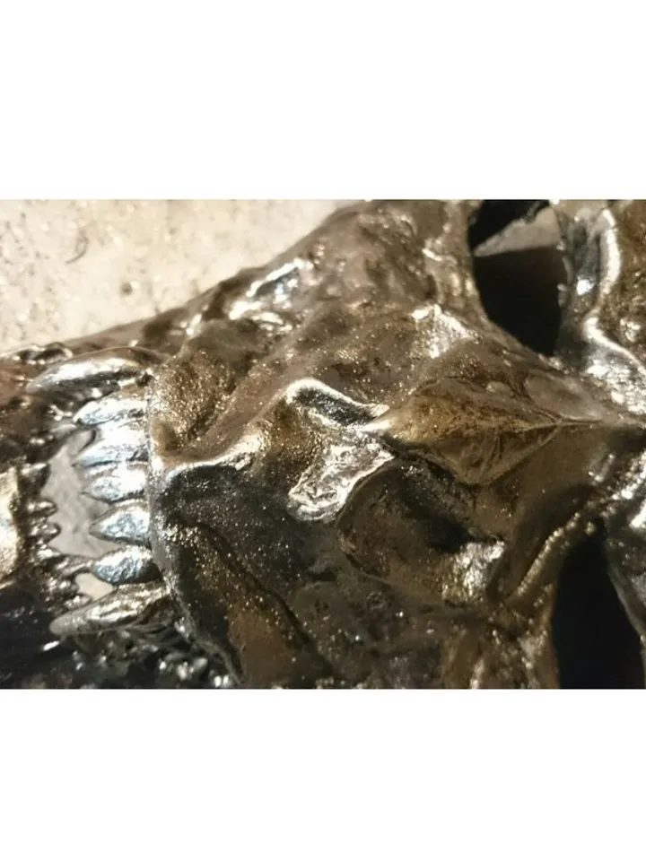Adult mask - custom made - silver werewolf mask - masquerade mask - sculptural m