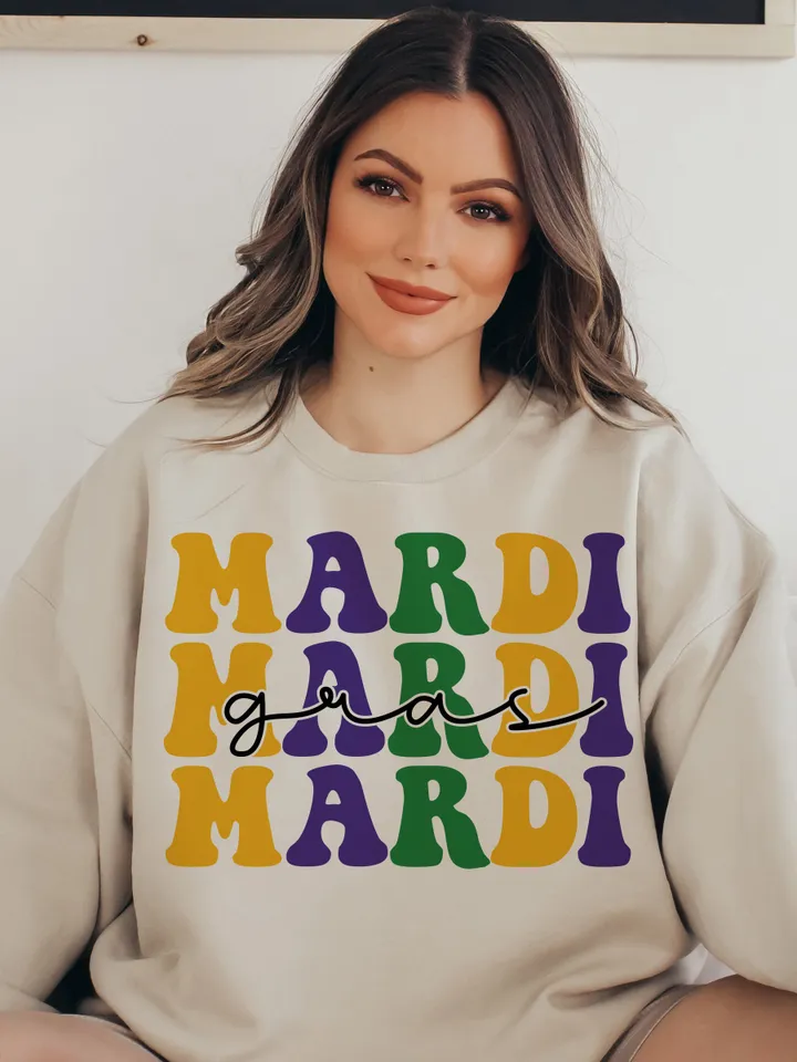 Mardi Gras svg, Mardi Gras carnival svg, Fat Tuesday svg, Mardi Gras cut file svg Retro Mardi Grass Groovy Font Festival Design svg