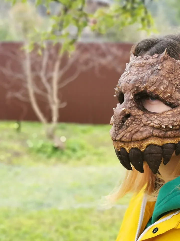 Turtle Mask, Dragon Mask, Full Fase Mask, Realistic Animal Mask for Halloween or Cosplay