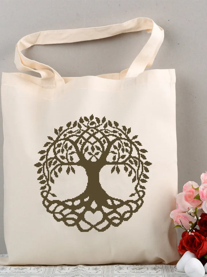 Mandala set cross stitch pattern download PDF Celtic knot cross stitch chart, Monochrome Tree of life cross stitch, Mandala embroidery #S30