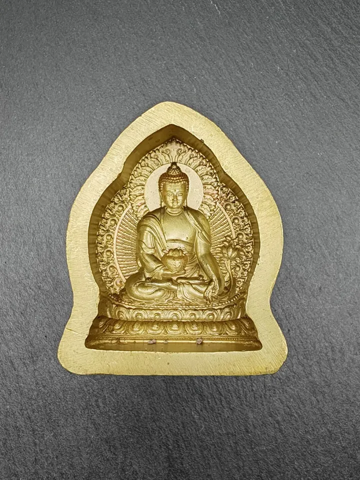 Medicine Buddha Tsa Tsa Mold,4.5cm Height Bhaisajyaguru ,Gandhanra Unique Tibetan Buddha Statue Mould For Making Clay Statue,Tsha Tsha