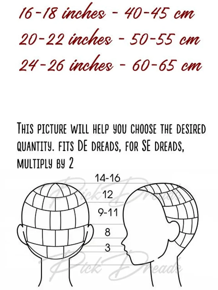 Custom Dreads Synthetic Double Ended or Single Ended Dreadlock Extensions DE SE. Your fantastic custom set!