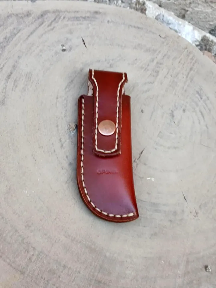 Leather Case for Opinel 7 8 knife, Knife Sheath for Opinel, PDF leather sheath, Belt Pouch holster, PATTERN, Handmade, easy and simple