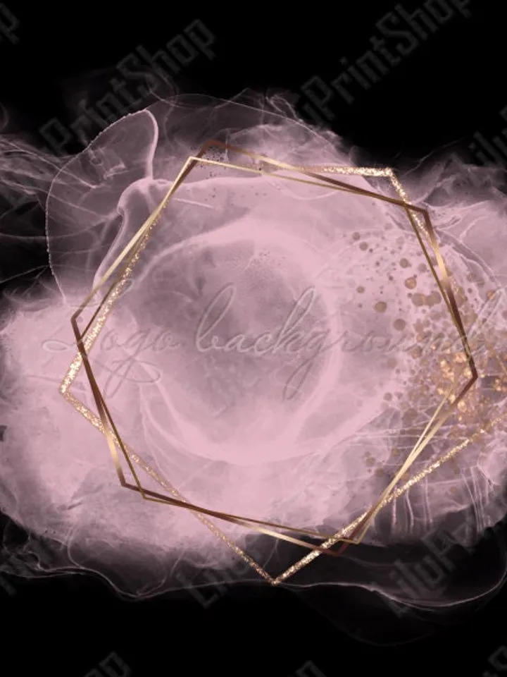 Blush Pink Logo Background Png Alcohol ink Pink and gold logo design Pink & gold confetti frame png