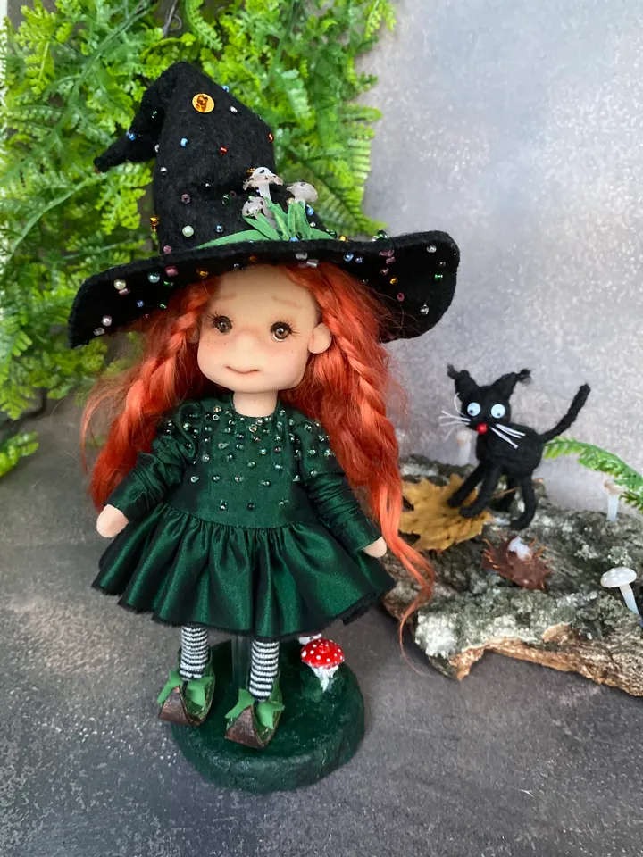 CUTE WITCH DOLL HANDMADE
