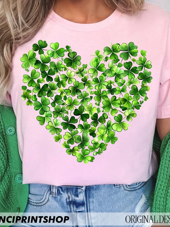 3 files, St. Patrick's Day Heart Clover png, St. Patrick's Day png, Lucky Shamrock png, Shamrock Heart png, St. Patrick's Shirt, Lucky png