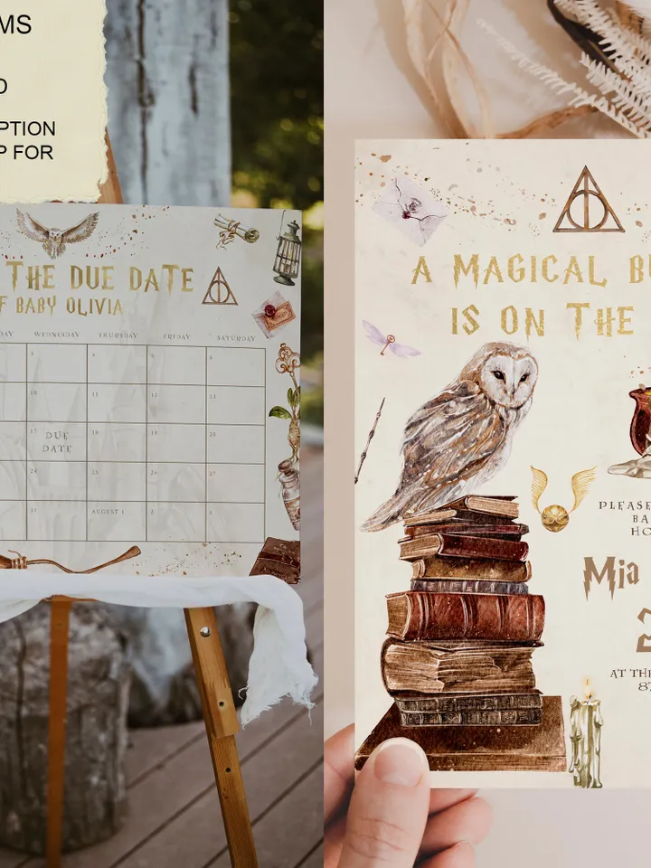 APOTHECARY; Wizard Baby Shower; Magic School Baby Shower template; Instant Download; wh1