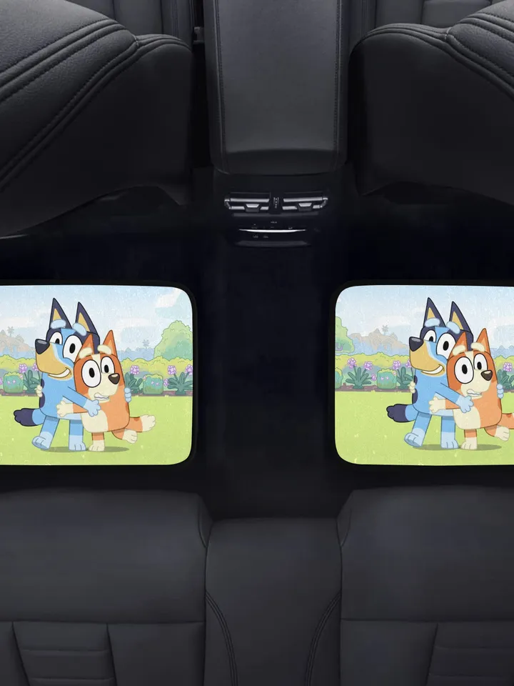 Bluey and Bingo Back Car Floor Mats Set of 2