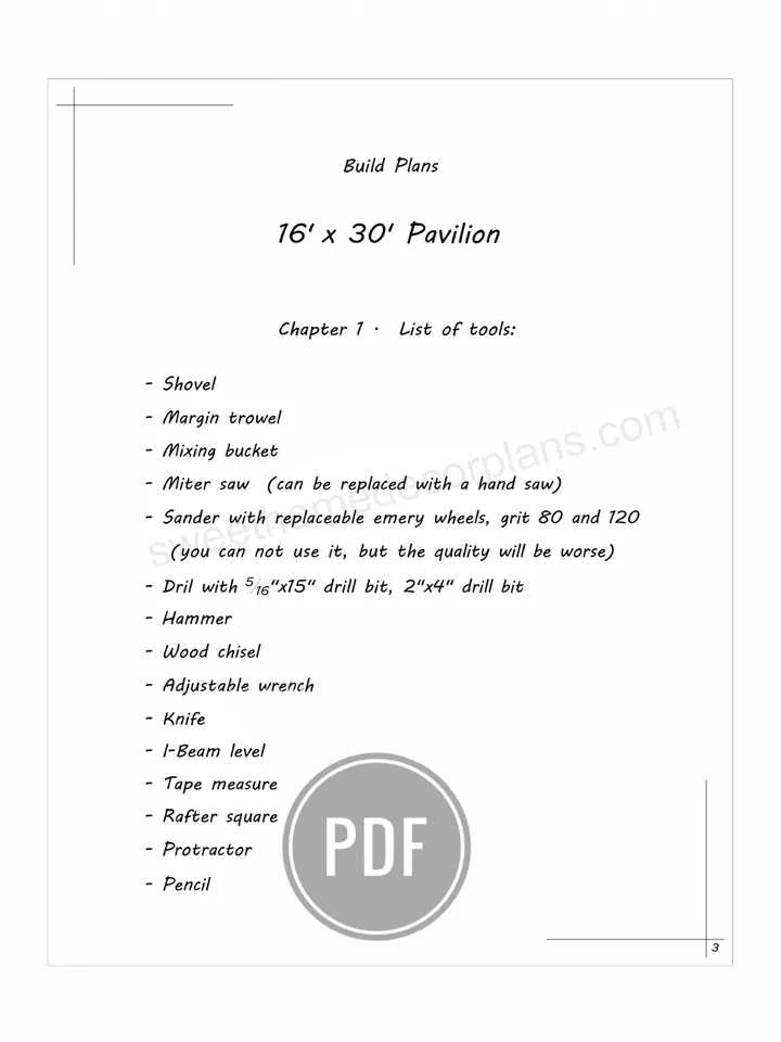 Diy 16 x 30 gable pavilion plans pdf. Carport pdf plans. Wooden outdoor covered gazebo plans. Garage plans. Backyard timber frame plans for outdoor/