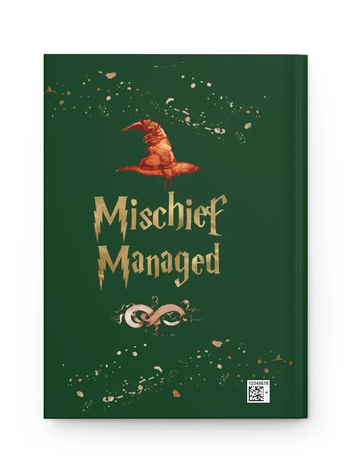 Wizarding World Hardcover Journal, Magic Notebook, Spell Book, Fantasy Diary, Gift, Magic gift Matte Journal