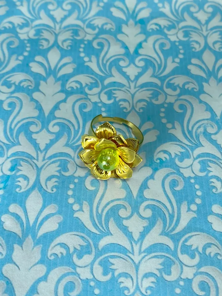 Zirconium ring. Handmade jewelry.