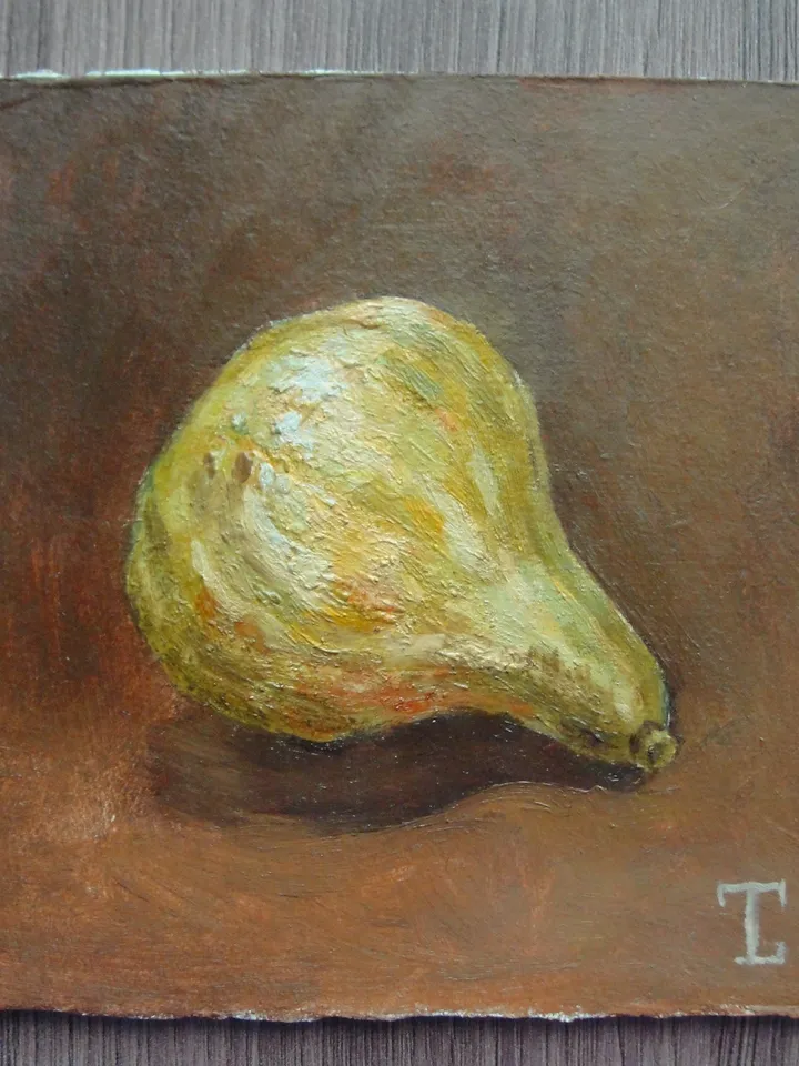 "Fig" oil small painting fruit stilllife original wall art picture artwork