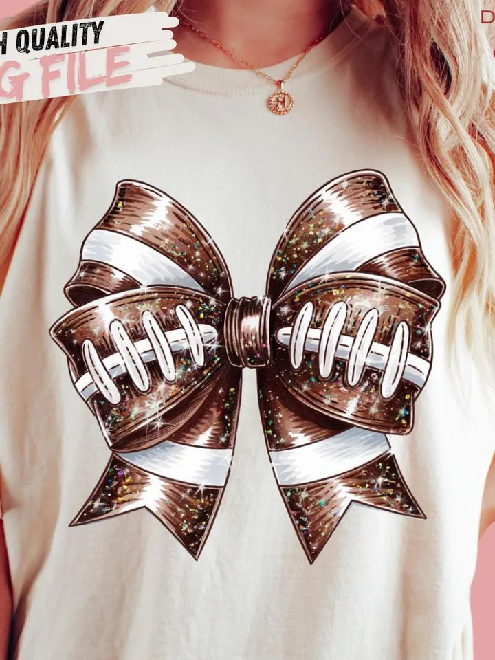 Coquette Football Png, Football Bow Disco Ball Png, Football Mom Png, Game Day, Fall Football Png, Football Season Png, Sports Png