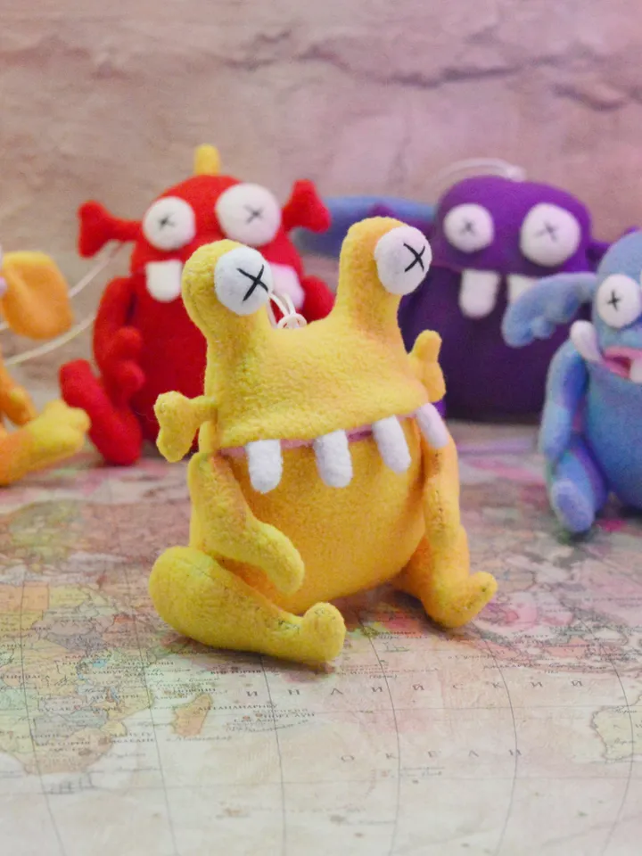 PDF Plush Toy Patterns – 5 Cute Fleece Monster Softies Set