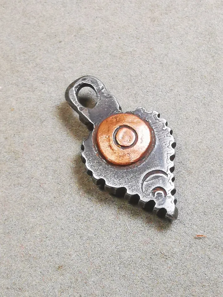 Gandhanra Handmade Tibetan Mala Counter Pendant, Prayer Beads Accessories,Made of Cold Iron