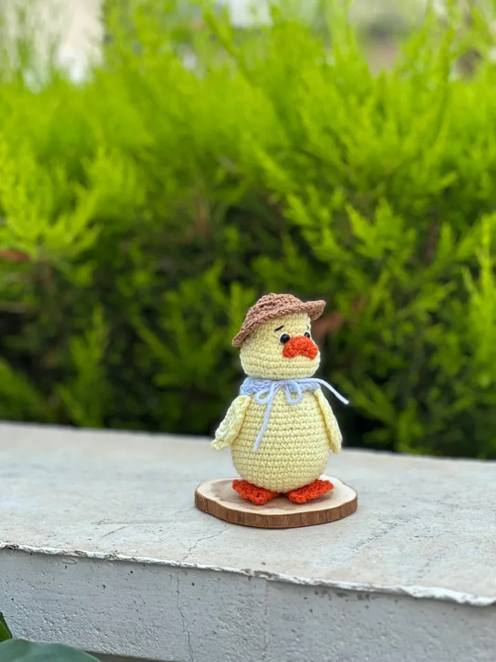 PDF Goose with hat crochet pattern Duck Amigurumi pattern in Eng. Easter pattern, Duck Amigurumi, Crochet goose pattern, crochet duck bird