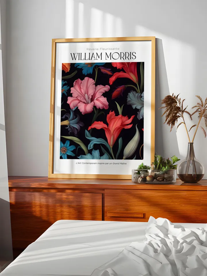 William Morris Wall Art, Vintage Botanical Print, Floral Poster Arts Decor, Digital Download, William Morris Print Digital Download AA8