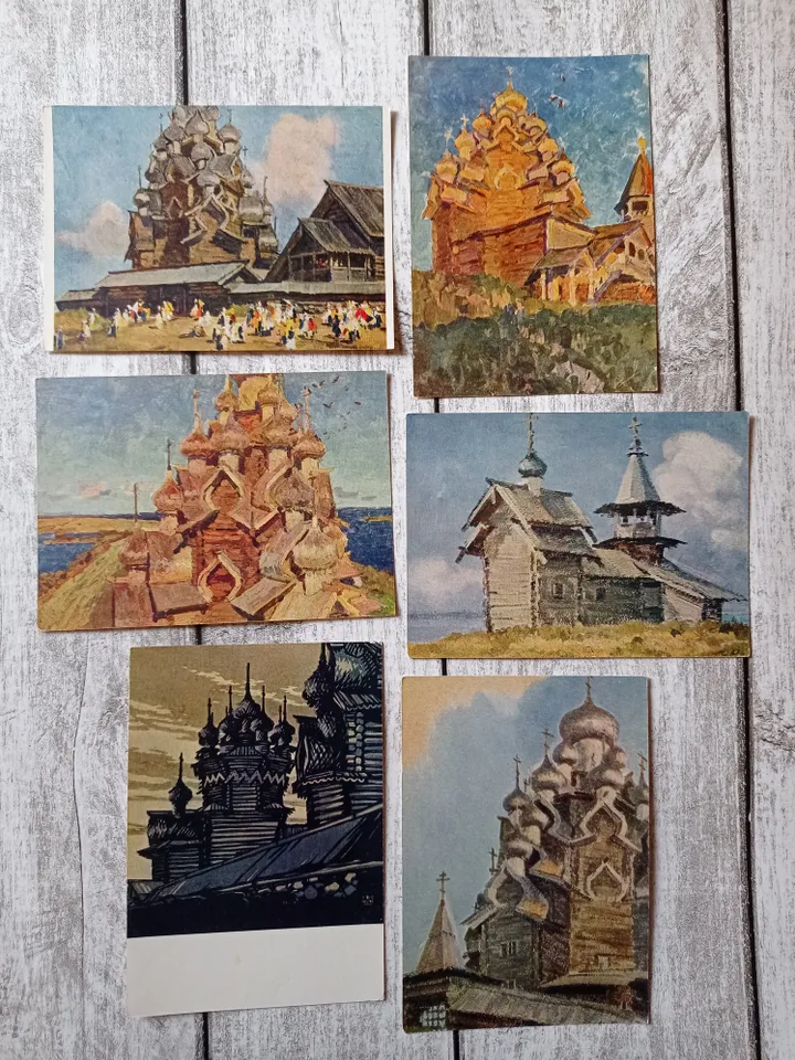 Set of postcards monuments of Russian architecture