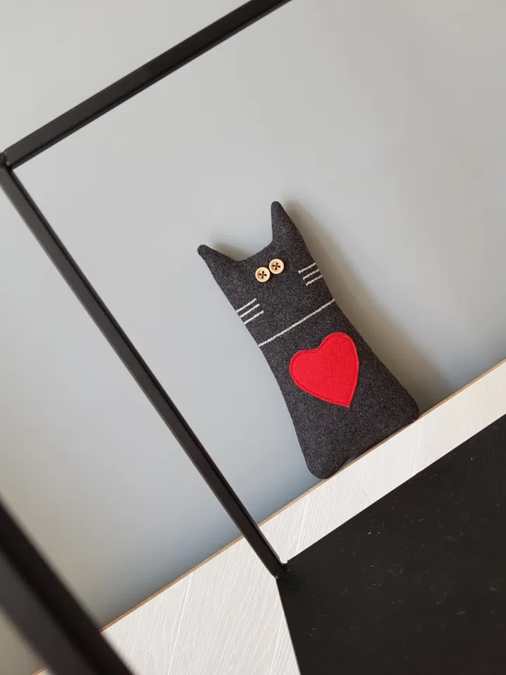 Animal dolls patterns PDF for sewing black cat and rabbit, Halloween doll diy, Stuffed animals sewing patterns