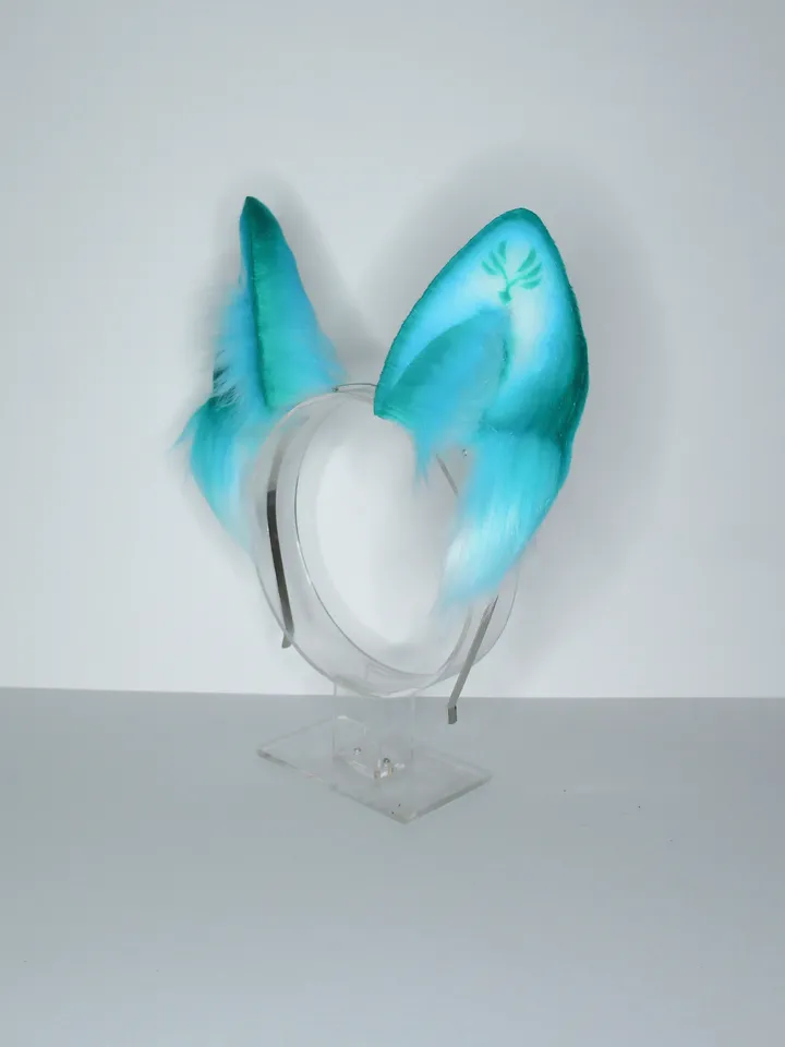 Anemo Genshin Impact faux fur cat ears on headband