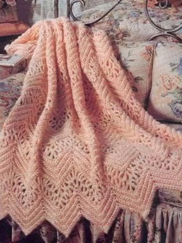 Blanket crochet pattern, afghan crochet, Victorian blanket, vintage crochet pdf instant download