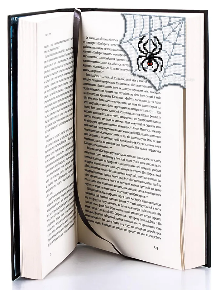 Spider web Corner bookmark cross stitch pattern PDF download Spider cross stitch chart, Spooky bookmark pattern digital PDF #B403
