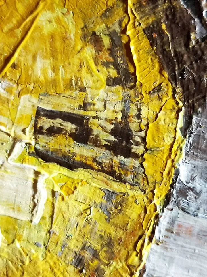Painting yellow lemons painted fruit wall decoration