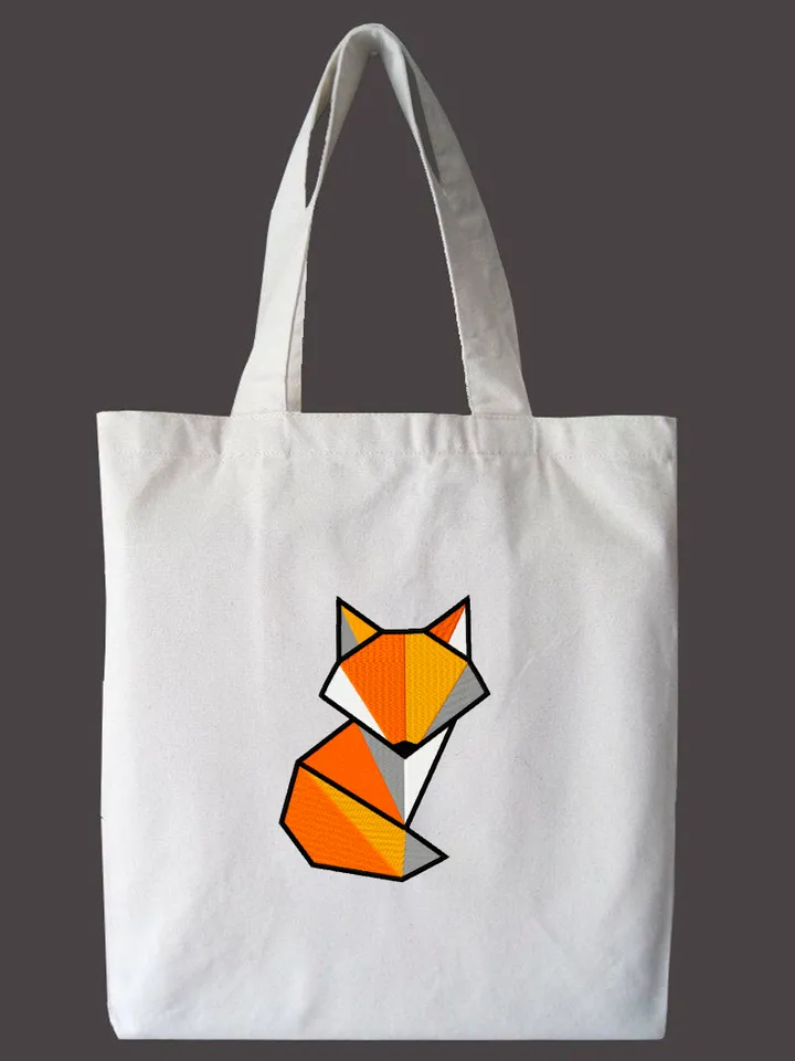Fox machine embroidery design. Art machine embroidery design fox. Downloadable embroidery file. Instant download.