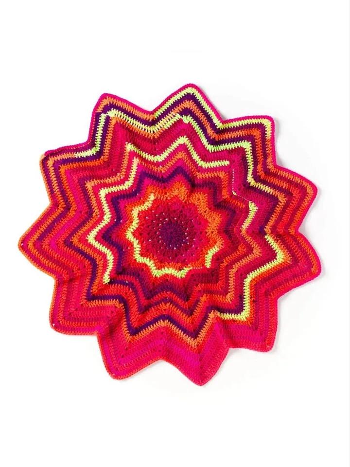 Blanket star crochet pattern, baby blanket star, baby crochet pattern pdf