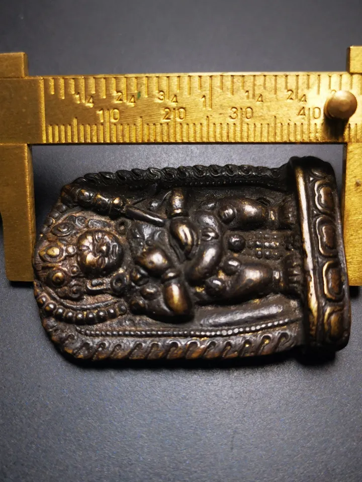 Gandhanra AcientTibetan Buddhist Statue,Original Mahakala,Made of Thokcha,over 100 Years Old