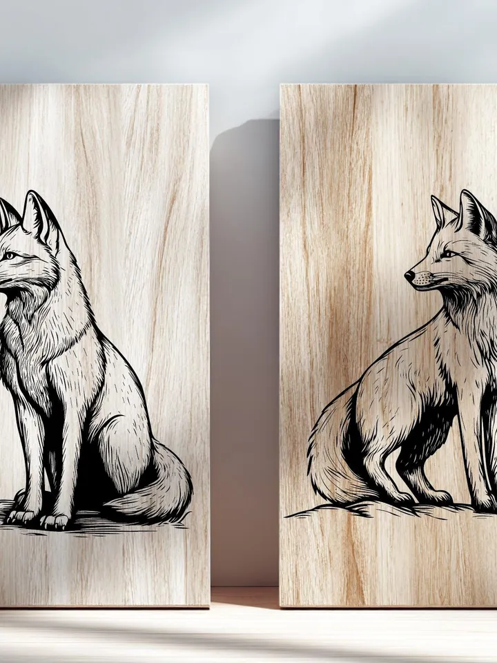 Vector 20 Fox Design Bundle forest Fox PNG for Sublimation Fox SVG file for cricut, Wild Fox Laser Cut file for engraving, Prints wall art