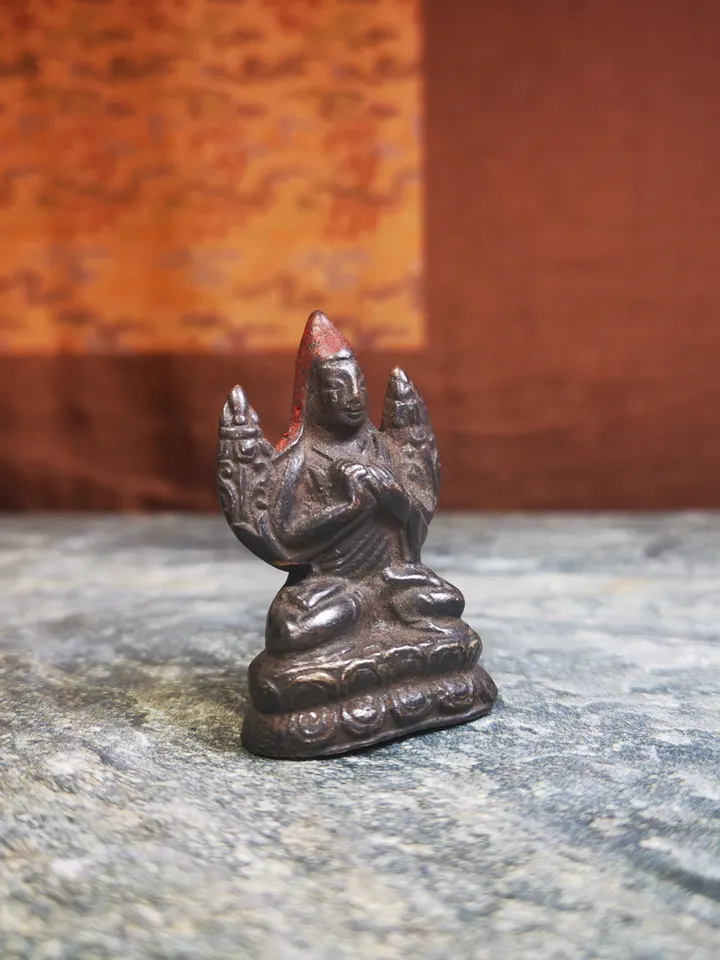 Gandhanra Antique Tibetan Buddhist Statue Je Tsongkhapa,Je Rinpoche,Lobsang Zhaba