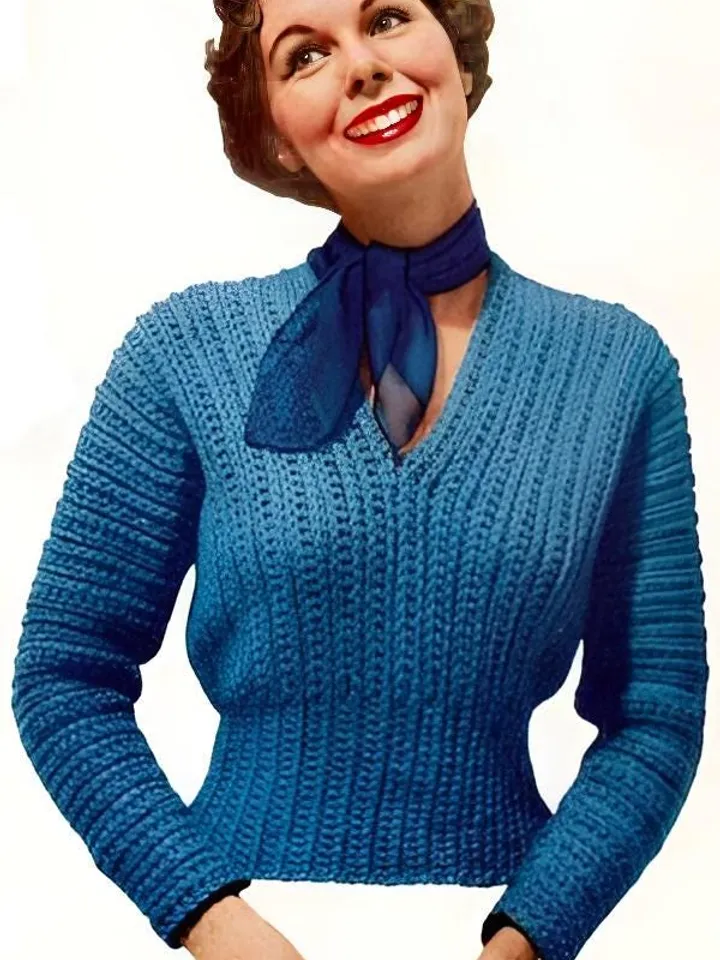 Crochet sweater pattern summer top easy women pattern ribbed sweater crochet pattern instant download