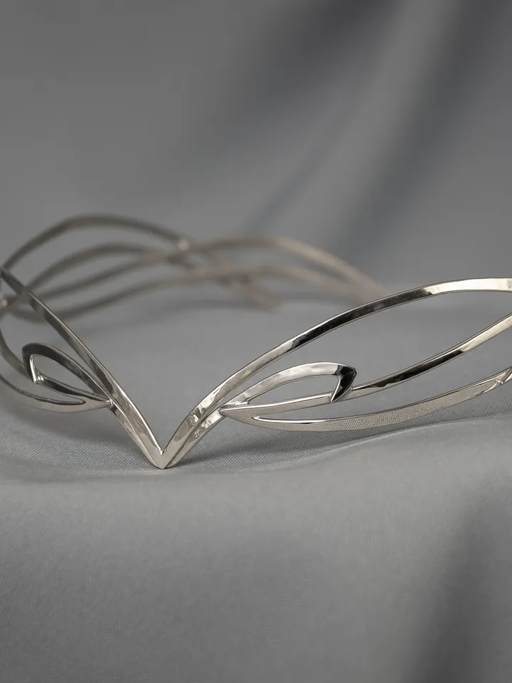 Jewelry for modern elves and fairies Elven style diadem bridal tiara art nouveau circlet Fantasy Fairy Wedding Marishka